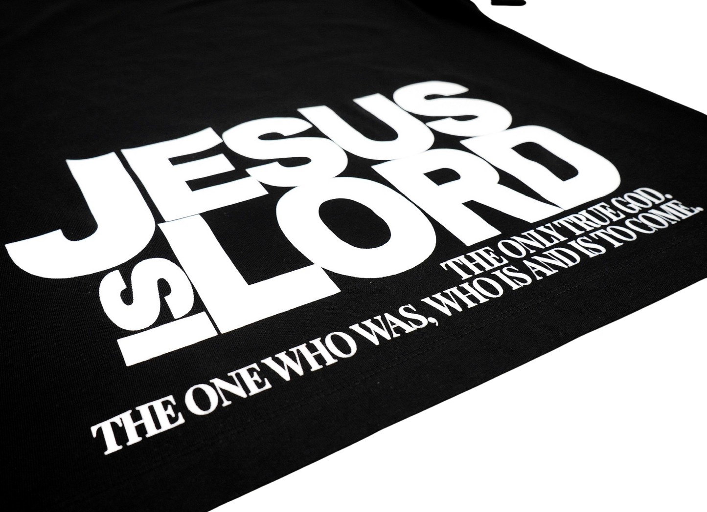 BLACK “JESUS IS LORD” TEE